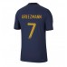 Billige Frankrig Antoine Griezmann #7 Hjemmebane Fodboldtrøjer VM 2022 Kortærmet